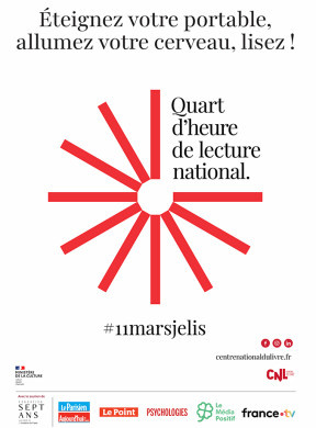 Quart d'heure de lecture national #11marsjelis 
